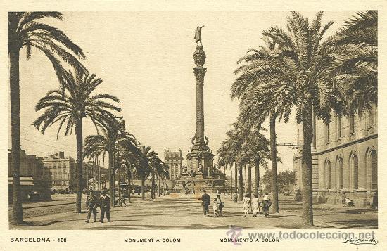 Postales: BARCELONA. MONUMENTO A COL&Oacute;N. - Foto 1