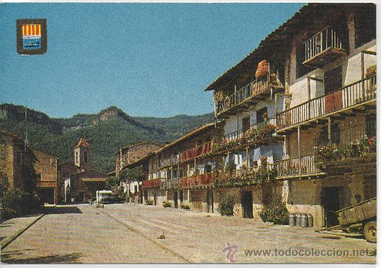 Postales: POSTAL DE HOSTALETS D&acute;EN BAS CALLE TEIXEDA GERONA - Foto 1