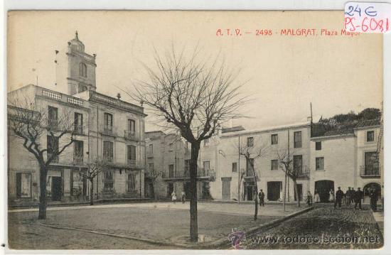 Postcards: (PS-6081)POSTAL DE MALGRAT-PLAZA MAYOR