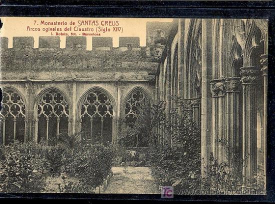 Postales: TARRAGONA. MONASTERIO DE SANTAS CREUS. - Foto 1
