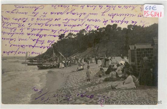 Postcards: (PS-6141)POSTAL FOTOGRAFICA DE CALONGE(GIRONA)-PLAYA Y BARCAS PESCADORES