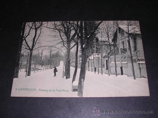 Postales: 4 CAMPRODON , PASSEIG DE LA FONT NOVA - Foto 1