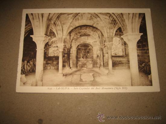 Cartoline: 154.-OLITE.-SALA CAPITULAR DEL REAL MONASTERIO (SIGLO XII)   L.ROISIN