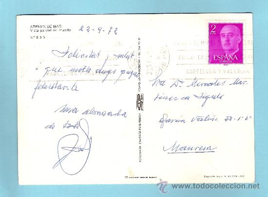 Postales: POSTAL DE ARENYS DE MAR - Foto 2