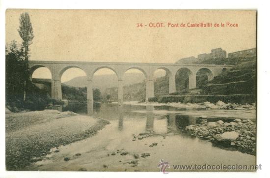 Postales: Postal Olot, pont de Castellfullit de la Roca - Foto 1