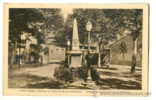 Postcards: Postal Puigcerda, obelisco en memoria de sus defensores. Roisin