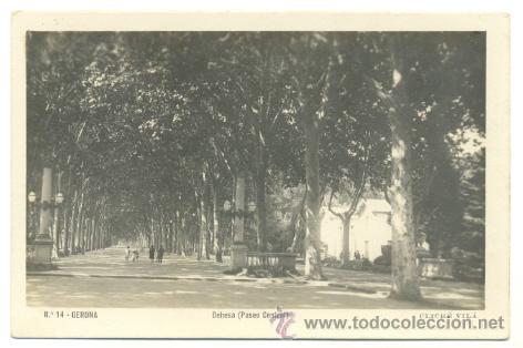 Postales: Postal GERONA   .. Dehesa (paseo central) - Foto 1