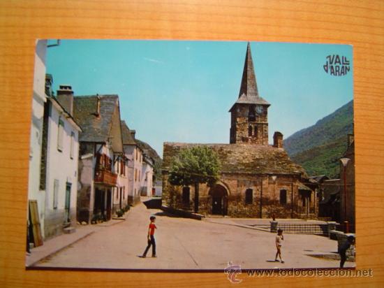 Postales: POSTAL VALL D&acute;ARAN BOSSOST PLA&Ccedil;A DE L &acute;ESGLESIA SIN CIRCULAR