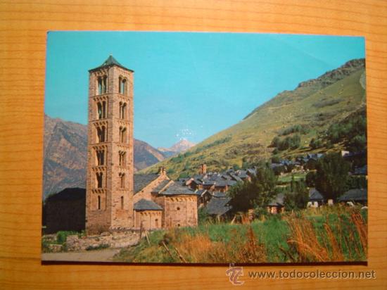 Postales: POSTAL PIRINEOS CENTRALES ,SAN CLEMEN DE TAHULL, IGLESIA ROMANICA DEL SIGLO XI CIRCULADA