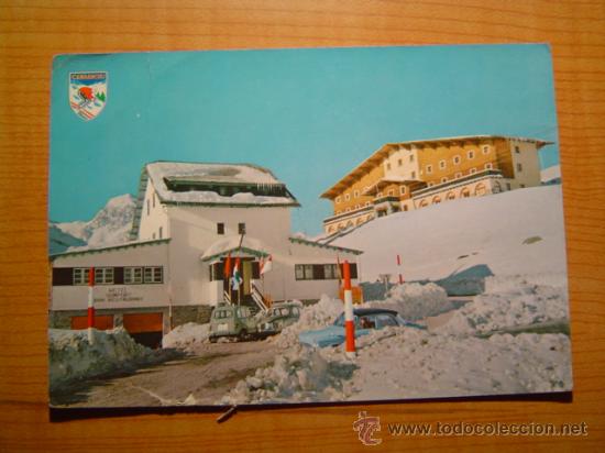 Postales: POSTAL PIRINEOS ARAGONES CANDANCHU RESIDENCIA E. M. M. Y HOTEL SOMPORT ESCRITA