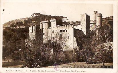 Postales: POSTAL CANET DE MAR CASTELL DE STA. FLORENTINA - Foto 1