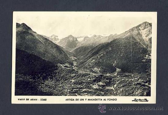 Postales: Postal de la VALL D' ARAN: Artiga de Lin i la Maladeta al fons (Zerkowitz num.5360)