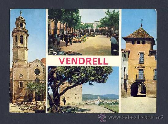 Postales: Postal del VENDRELL: 4 vistes (Raymond num.14)