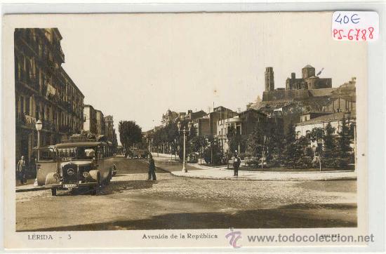 Postkarten: (PS-6788)POSTAL FOTOGRAFICA DE LLEIDA-AVENIDA DE LA REPUBLICA