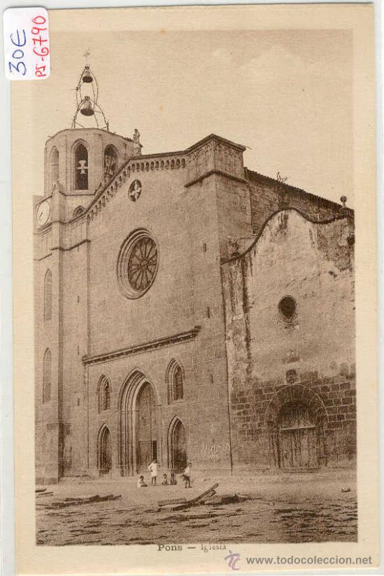 Postkarten: (PS-6790)POSTAL DE PONS(LLEIDA)-IGLESIA