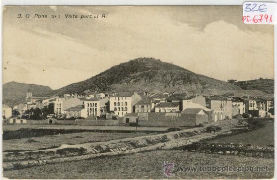 Postkarten: (PS-6791)POSTAL DE PONS(LLEIDA)-VISTA PARCIAL