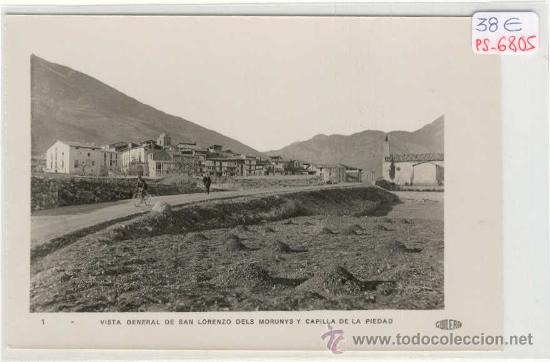 Postkarten: (PS-6805)POSTAL FOTOGRAFICA DE S.LLOREN&Ccedil; DE MORUNYS(LLEIDA)-VISTA GENERAL Y CAPILLA DE LA PIEDAD