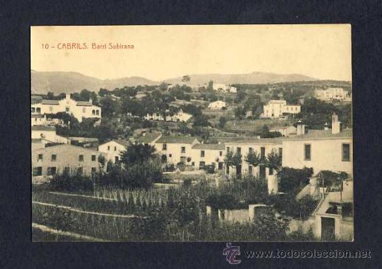 Postales: Postal de CABRILS: Barri Subirana (Thomas num.10) - Foto 1