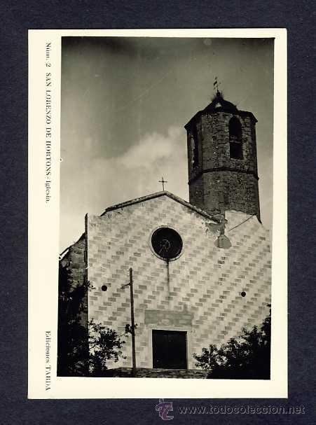 Cartoline: Postal de SANT LLOREN&Ccedil; D' HORTONS: Esgl&eacute;sia (Ed.Tard&agrave; num.2)
