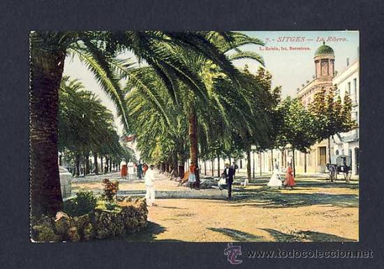 Postales: Postal de SITGES: La Ribera (Roisin num.7) (animada) - Foto 1