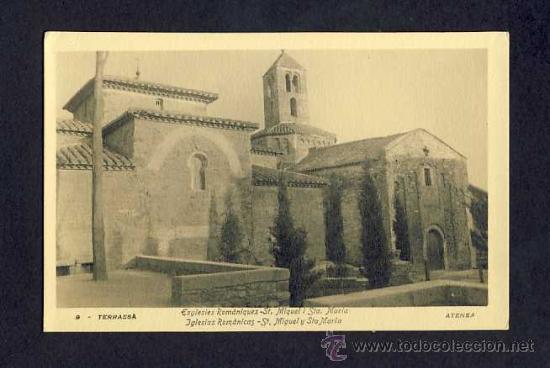 Postcards: Postal de TERRASSA: Esgl&eacute;sies rom&agrave;niques de Sant Miquel i Santa Maria (Ed.Atenea num.9)