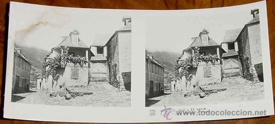 Postales: ANTIGUA FOTO ESTEREOSCOPICA DE VALLE DE ARAN - LERIDA - ED. RELLEV - 1&ordf; SERIE - COLECCION N. 17 - LA