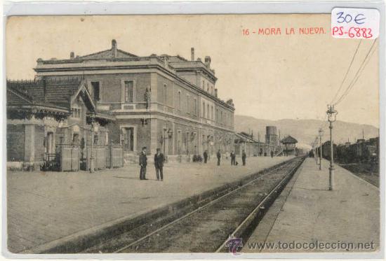 Postcards: (PS-6883)POSTAL DE MORA LA NUEVA-ESTACION DE FERROCARRIL