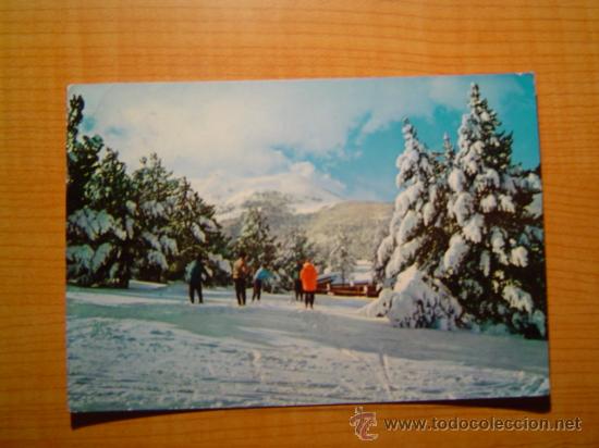 Postales: POSTAL PIRINEOS ORIENTALES LA MOLINA (ALTA CERDA&Ntilde;A) PISTA STANDARD AL FONDO PUIG D&acute;ALP CIRCULADA
