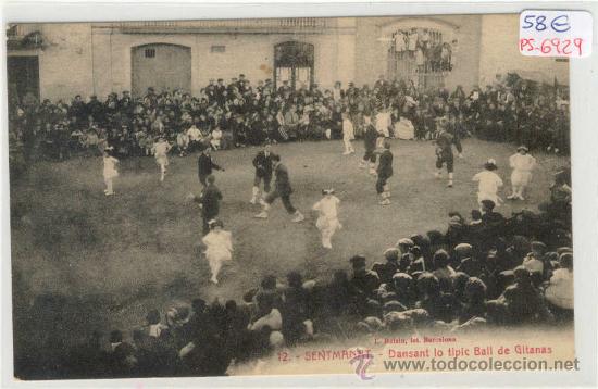 Postkarten: (PS-6929)POSTAL DE SENTMANAT-DANSANT LO TIPIC BALL DE GITANAS