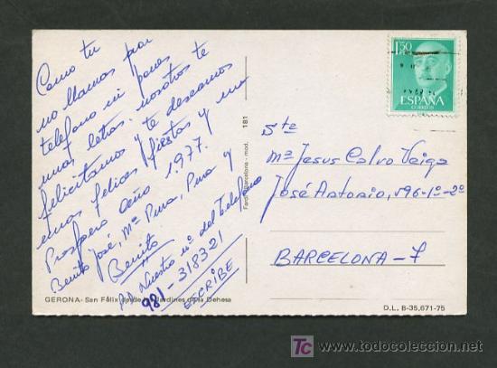 Postales: Girona. Girones. Edc. Fardi mod. 181. Circulada - Foto 2