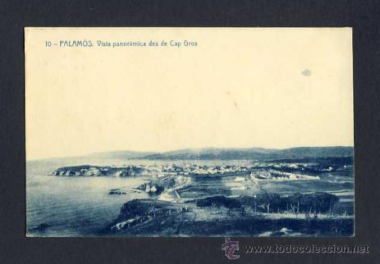 Postales: Postal de PALAMOS: Vista panor&agrave;mica des de Cap Gros (Thomas num.10)