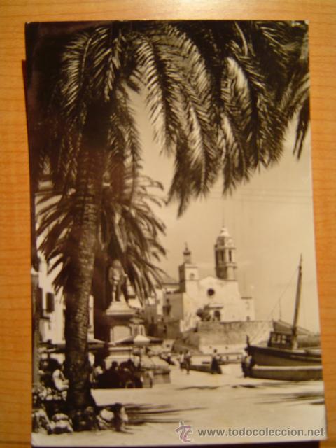 Postales: POSTAL SITGES PASEO DE RIBERA CIRCULADA - Foto 1