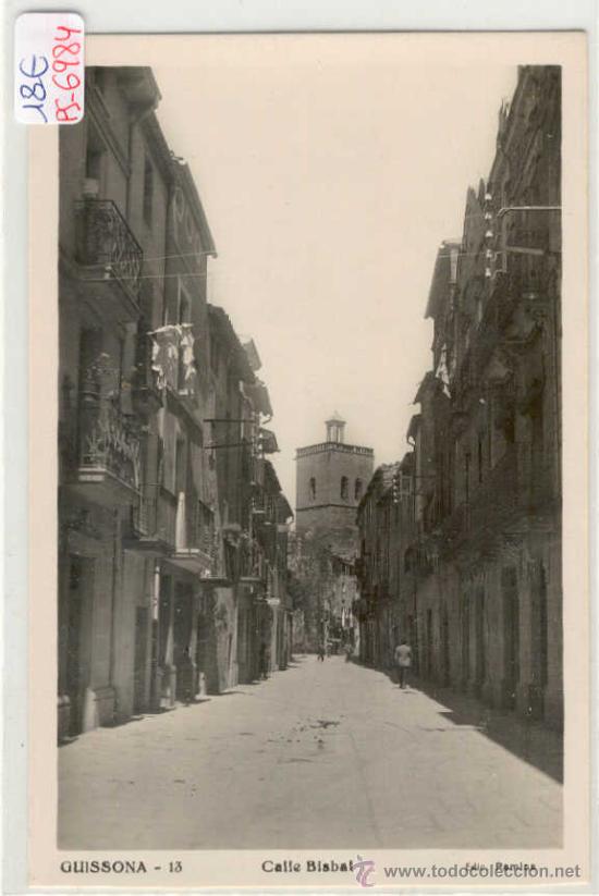 Postales: (PS-6984)POSTAL DE GUISSONA(LLEIDA)-CALLE BISBAL