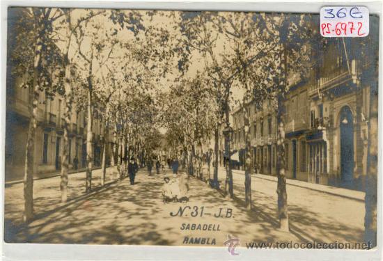 Postkarten: (PS-6972)POSTAL FOTOGRAFICA DE SABADELL-RAMBLA