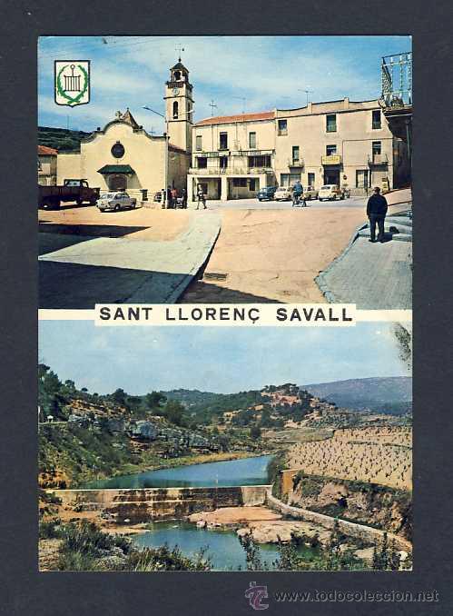 Postales: Postal de SANT LLOREN&Ccedil; SAVALL: 2 vistes (Excl.Sol&agrave; num.8)