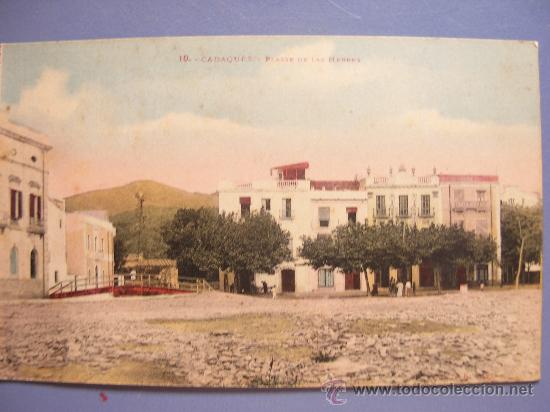 Postales: Tarjeta Postal coloreada principio de siglo - CADAQUES -PLASSE DE LAS HERBES -