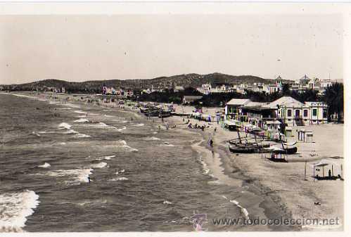 Postales: SITGES - 4 - VISTA GENERAL DE LA PLAYA - Foto 1