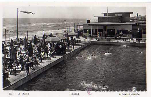 Postales: 103 SITGES - PISCINA, L.ROSIN - Foto 1