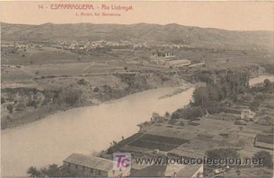 Postales: ESPARRAGUERA. RIO LLOBREGAT. (L. ROISIN).