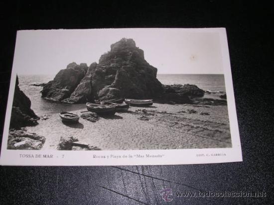 Postales: TOSSA DE MAR , 7 - ROCAS Y PLAYA DE LA MAR MENUDA - Foto 1