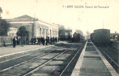 Postales: POSTAL SANT CELONI  ESTACIO FERROCARRIL - Foto 1