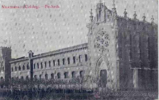 Postales: VILATORTA. COLEGI FACHADA - Foto 1