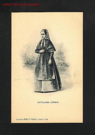 Postales: Postal d'una Catalana de LLEIDA (Romo y Fussel, Colecci&oacute; de Tipus, num.559)