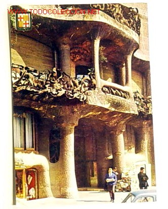 Postales: POSTAL-1274.BARCELONA-OBRAS DE GAUDI.LA PEDRERA.FACHADA,DETALLE..No circulada.