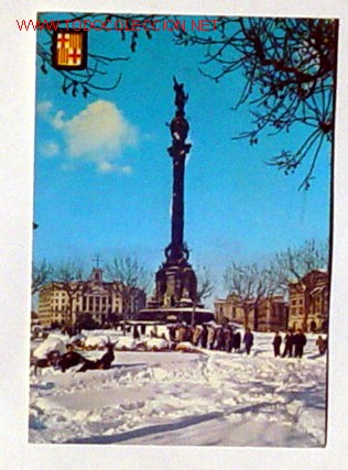Postales: POSTAL-BARCELONA.MONUMENTO A CRISTOBAL COLON.Esta escrita.