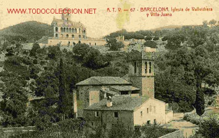Postales: BARCELONA , IGLESIA DE VALLVIDRERA - Foto 1