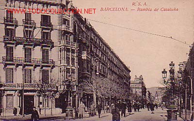 Cartoline: TARJETA POSTAL DE BARCELONA.-RAMBLA DE CATALU&Ntilde;A-.