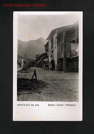 Postales: Postal de HOSTALETS DEN BAS (Girona): Tipic carrec Teixeda - Foto 1