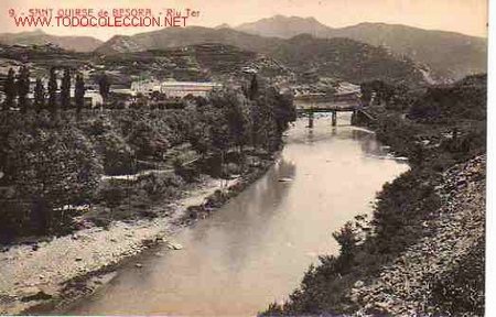 Postales: POSTAL DE SAN QUIRSE / QUIRZE DE BESORA , RIU TER ( ROISIN )