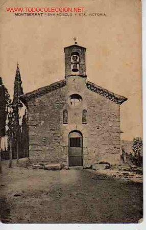 Postales: POSTAL DE MONTSERRAT , SAN ACISCLO Y STA VICT&Ograve;RIA